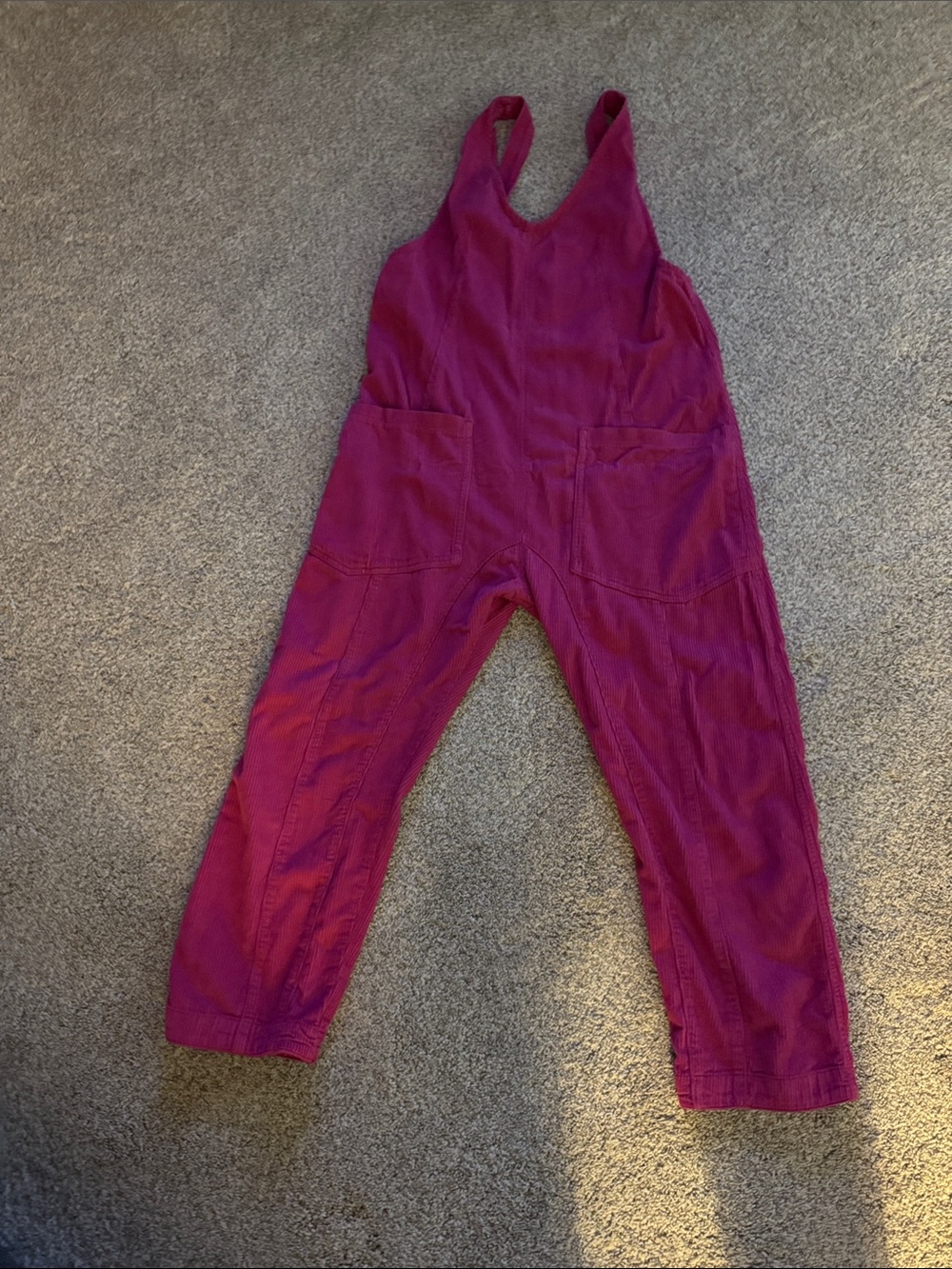 We The Free Raspberry-Pink Womens One-Piece Overalls